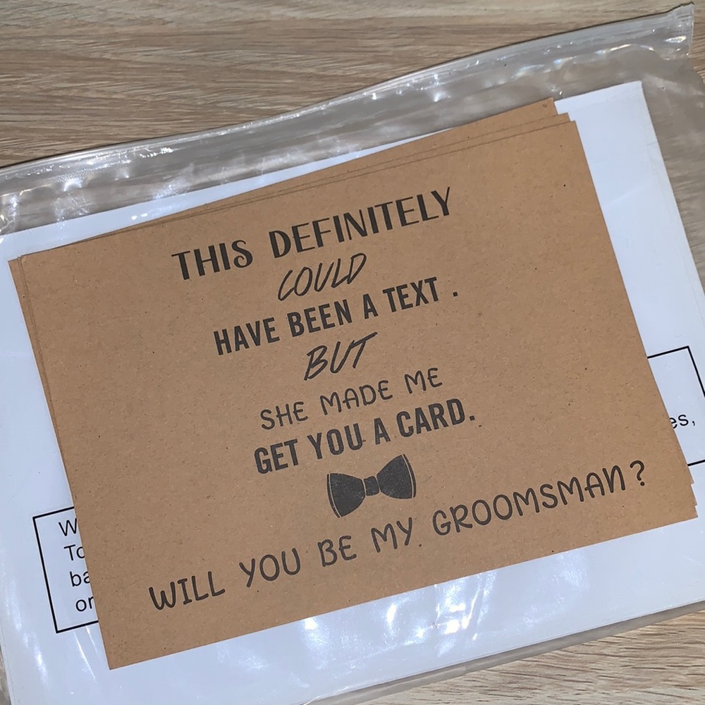 Groomsmen “Ask” Cards